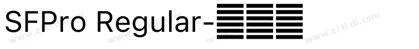 SFPro Regular字体转换